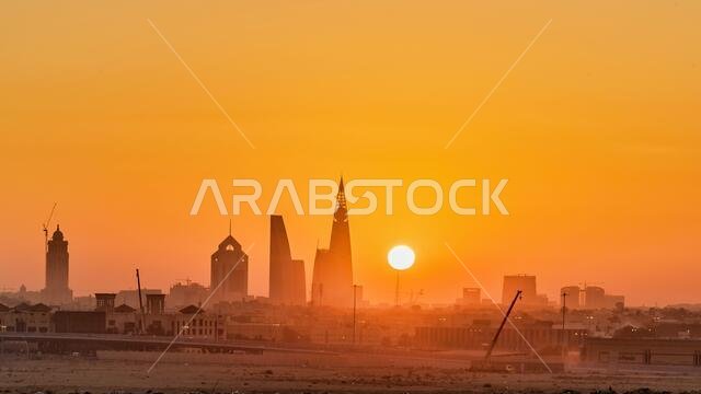شروق الشمس فوق الرياض