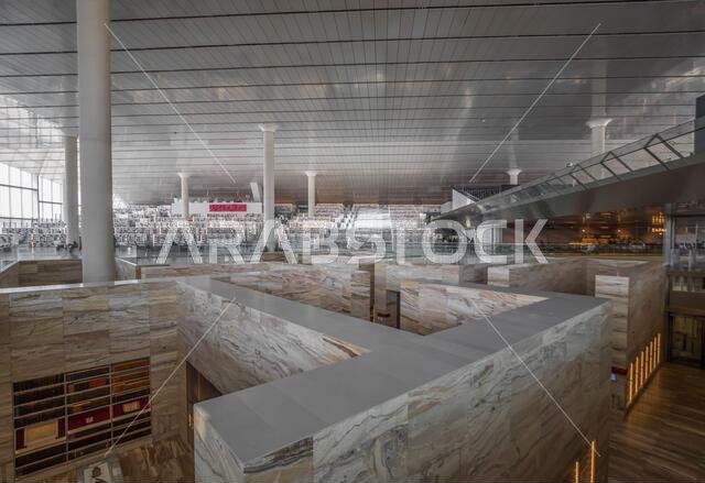 one of the first public libraries in the Persian Gulf region, the Qatar National Library is one of the main landmarks in Doha. Here its interiors