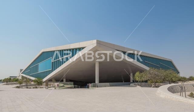 One of the first public libraries in the Persian Gulf region, the Qatar National Library is one of the main landmarks in Doha. Here its modern shape