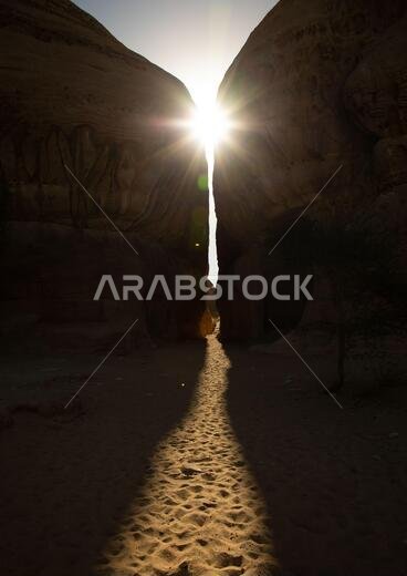 Siq of al-Diwan in jebel Ithlib, Al Madinah Province, Alula, Saudi Arabia