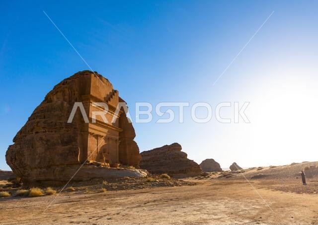 قصر الفريد قبر لحيان بن كوزا في مدائن صالح، منطقة المدينة المنورة، العلا، المملكة العربية السعودية