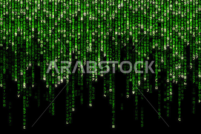 خلفية مصفوفة ترميز ، خلفيات ، بيانات رقمية ، أكواد و خوارزميات ، لغات البرمجة ،  تطوير و بناء المواقع و التطبيقات الالكترونية ، هاكر ، خلايا إلكترونية هولوجرامية ، خلفية رقمية تكنولوجية
