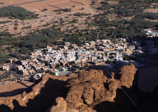 The new town in the middle of the wadi al-qura, Al Madinah Province, Alula, Saudi Arabia