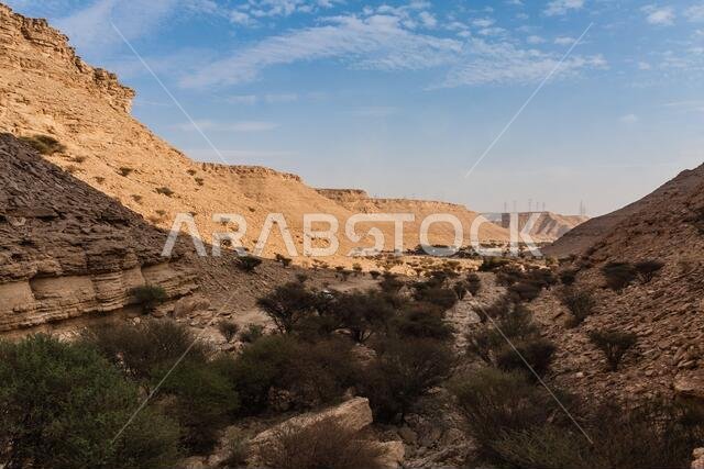 The Sha'ib Luha valley south of Riyadh, Saudi Arabia