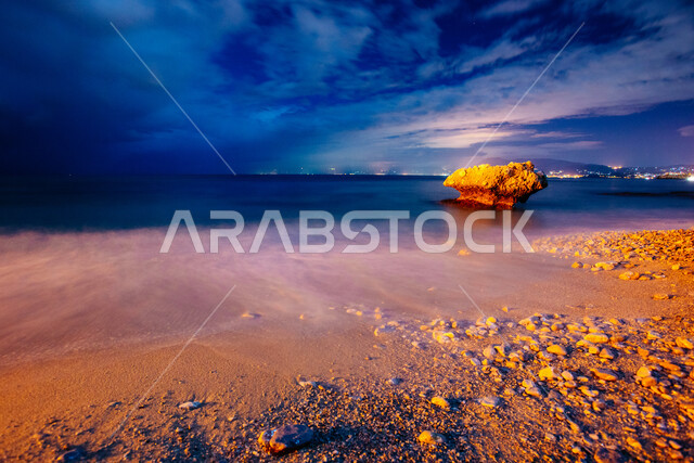 Aesthetic picture of the seashore, nature background, recreational tourist places, calm and beauty of the sea