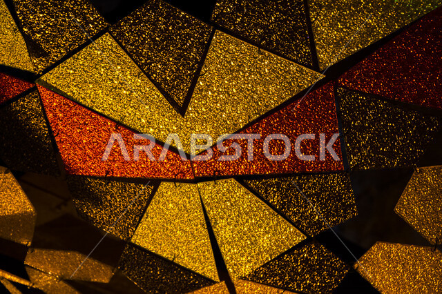 خلفية زخرفية مجردة ، رسومات و أشكال هندسية ، خطوط وأشكال هندسية ملونة