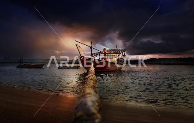 Wonderful Morning view in Dammam sea side Saudi Arabia.