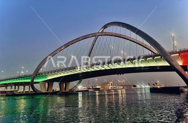 صورة جمالية لجسر انفينيتي دبي , تحفة هندسية وفنية ومعمارية عالمية جديدة , مشروع تطويري رئيسي , السياحة في دبي .