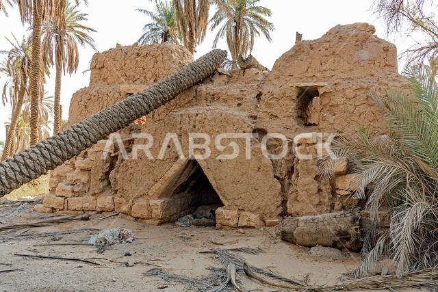 Old mud building in Riyadh, Saudi Arabia
