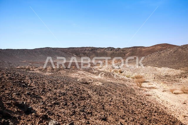 One of many volcanic craters in Harrat Kishb, Makkah Province, Saudi Arabia