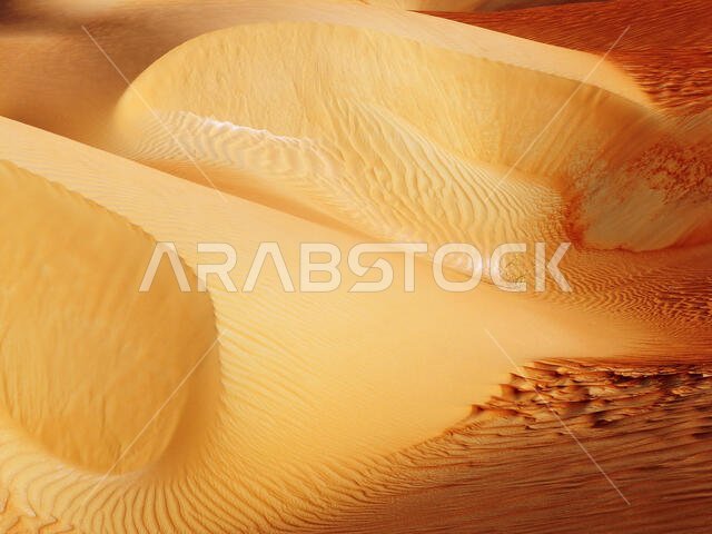 Middle East desert - abstract patterns of the Empty Quarter