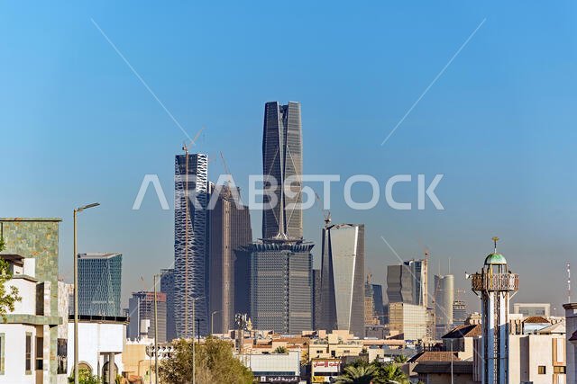 إطلالات على الحي المالي الملك عبد الله في الرياض، المملكة العربية السعودية