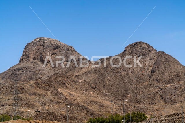 جبل النور في مكة المكرمة، المملكة العربية السعودية. تلقى النبي محمد (صلى الله عليه وسلم) أول وحي له على هذا الجبل.