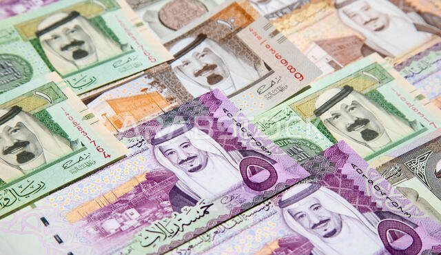 Collection of Saudi Arabia Riyal banknotes