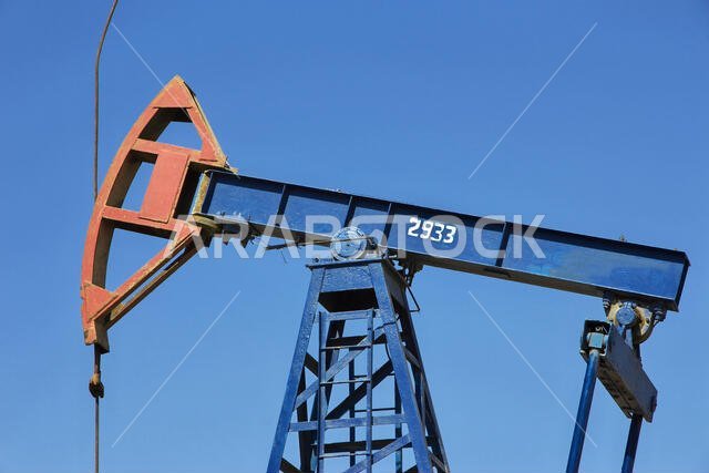 The oil rig in Azerbaijan, Caspian sea