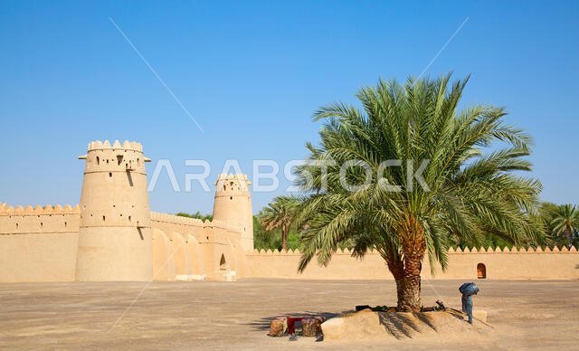 Famous Jahili fort in Al Ain oasis, United Arab Emirates