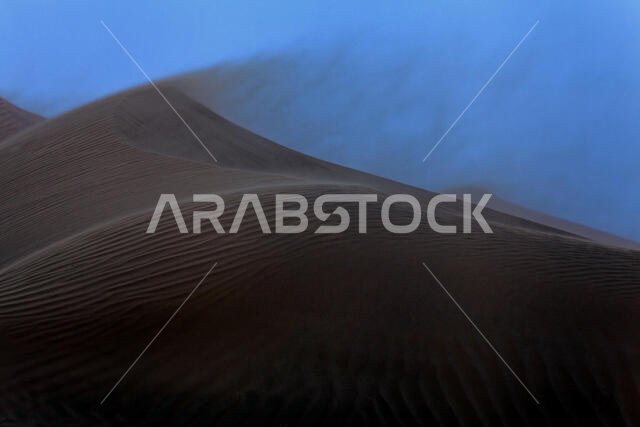 Sand storm in the desert, Riyadh, Saudi Arabia