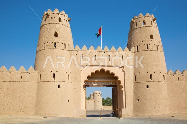 Famous Jahili fort in Al Ain oasis, United Arab Emirates