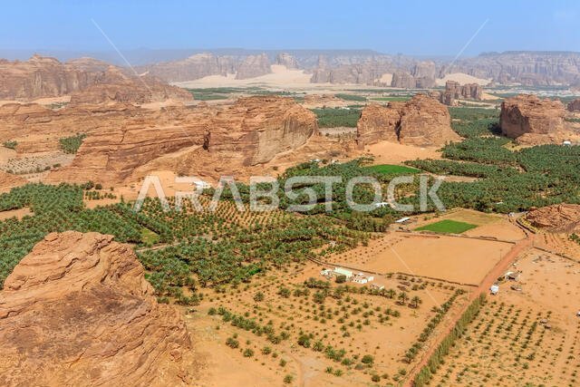 منظر جوي لمدينة ددان، الرياض، المملكة العربية السعودية