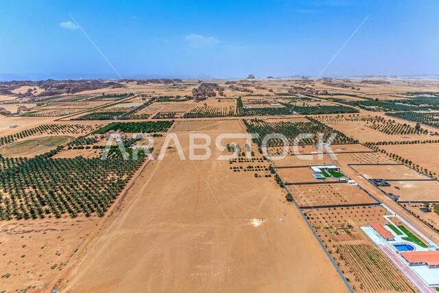 منظر جوي لمدينة ددان، الرياض، المملكة العربية السعودية