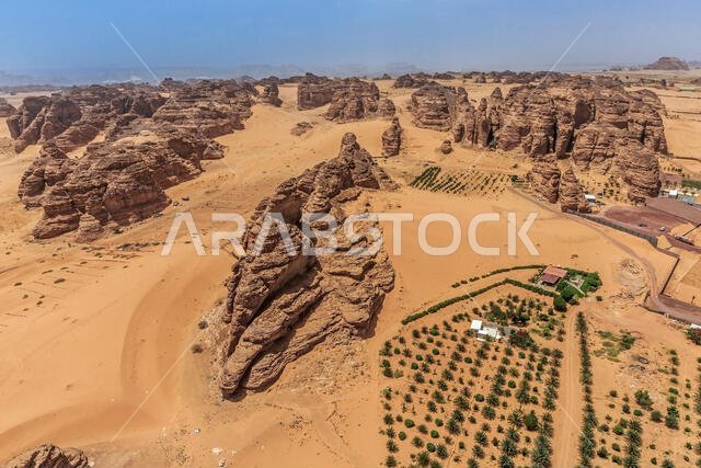 منظر جوي لمدينة ددان، الرياض، المملكة العربية السعودية