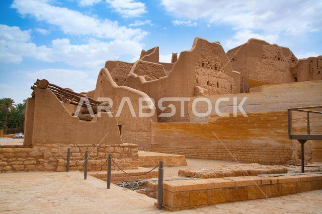 شوارع مدينة الدرعية القديمة بالقرب من الرياض، المملكة العربية السعودية