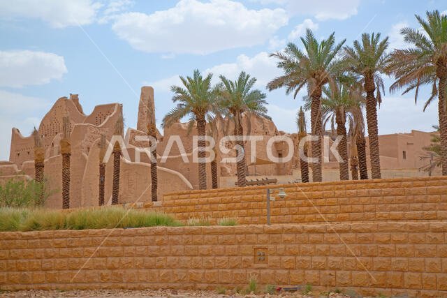 شوارع مدينة الدرعية القديمة بالقرب من الرياض، المملكة العربية السعودية
