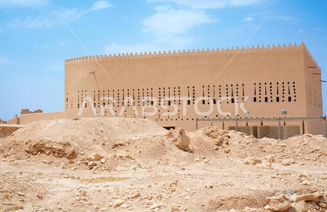 شوارع مدينة الدرعية القديمة بالقرب من الرياض، المملكة العربية السعودية