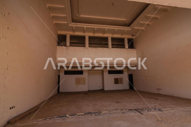 The interior of the abandoned luxury villa in Riyadh