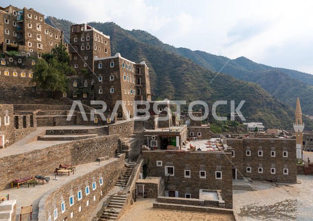Rijal Almaa heritage village, Asir province, Rijal Alma, Saudi Arabia