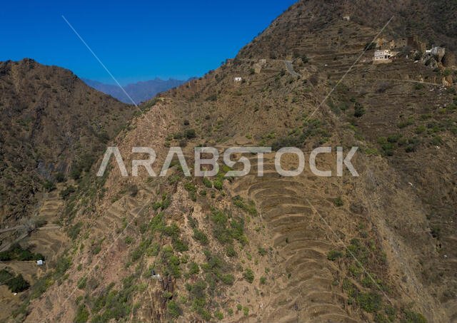 Village in the mountains, Jizan Province, Addayer, Saudi Arabia