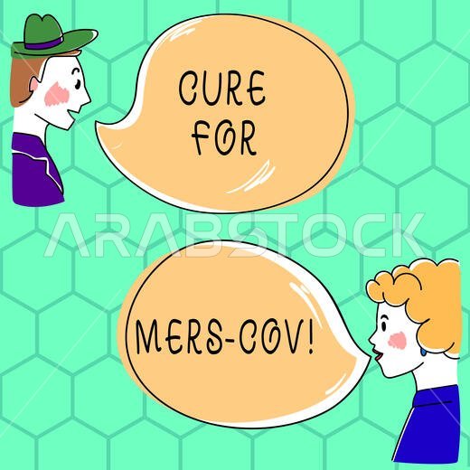 Handwriting text writing Cure For Mers Cov. Concept meaning viral respiratory illness that first reported Saudi Arabia Hand Drawn Man and Wo analysis 
