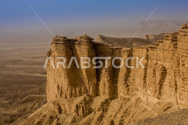 Edge of the World, a popular tourist destination near Riyadh, Saudi Arabia