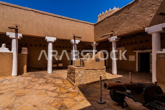 الفناء الداخلي لقلعة المصمك، الرياض