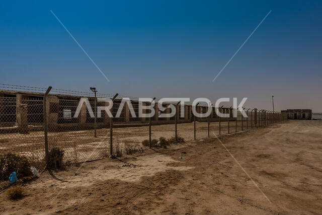 The ruins of the former Ottoman sea port and customs in Al Ahsa, Saudi Arabia