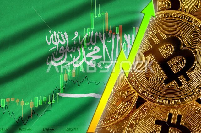 يشهد علم المملكة العربية السعودية نموًا متزايدًا في استخدام العملات المشفرة، لا سيما البيتكوين الذهبي. ويُعزى هذا النمو إلى مفهوم ارتفاع سعر البيتكوين أو ارتفاع معدل تحويله إلى العملات المشفرة.