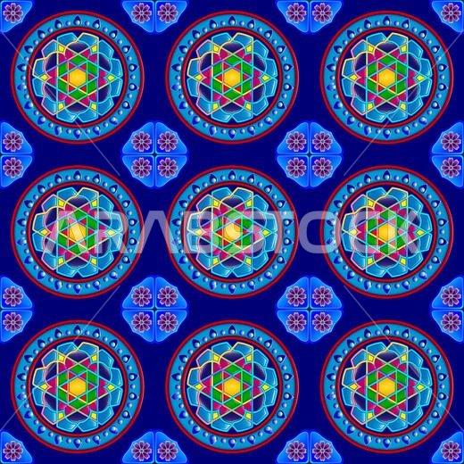 The traditional ornament of the inhabitants of the east and the Arab world, in which rich colors attract good luck and wealth.