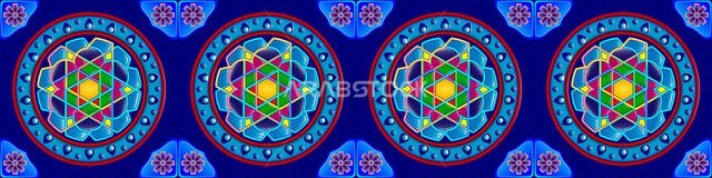 The traditional ornament of the inhabitants of the east and the Arab world, in which rich colors attract good luck and wealth.