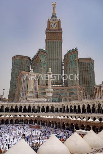 Skyline with Abraj Al Bait (Royal Clock Tower Makkah) in Mecca, Saudi Arabia. Skyline with Abraj Al Bait (Royal Clock Tower Makkah) in Mecca, Saudi Arabia.
