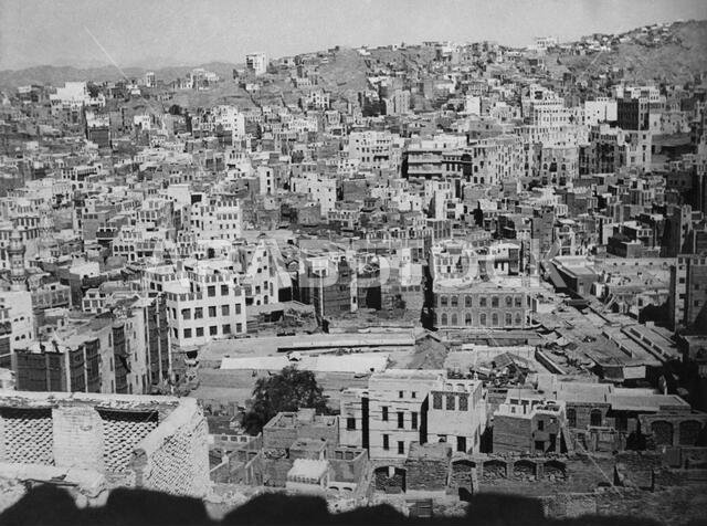 المملكة العربية السعودية، مكة المكرمة، منظر للمدينة المقدسة، 1953 المملكة العربية السعودية، مكة المكرمة، منظر للمدينة المقدسة، 1953