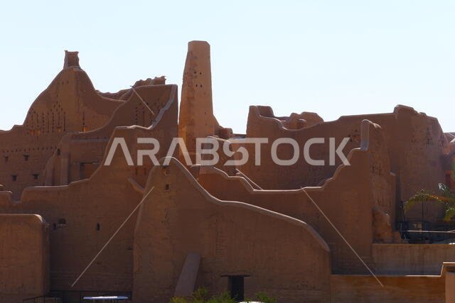 مدينة الدرعية القديمة، موقع تراث عالمي لليونسكو بالقرب من الرياض، المملكة العربية السعودية