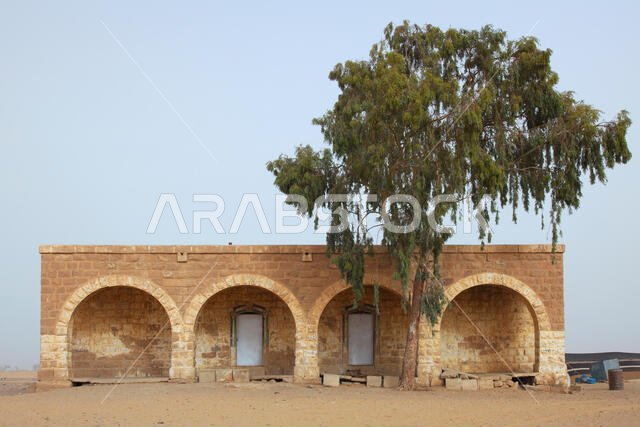 The abandoned Hejaz or Hijaz railway station in Mudawwara the most southerly settlement in Jordan near the Saudi border which was a part of the Ottoman railway network that ran from Damascus to Medina, through the Hejaz region of Saudi Arabia, with a branch line to Haifa on the Mediterranean Sea.