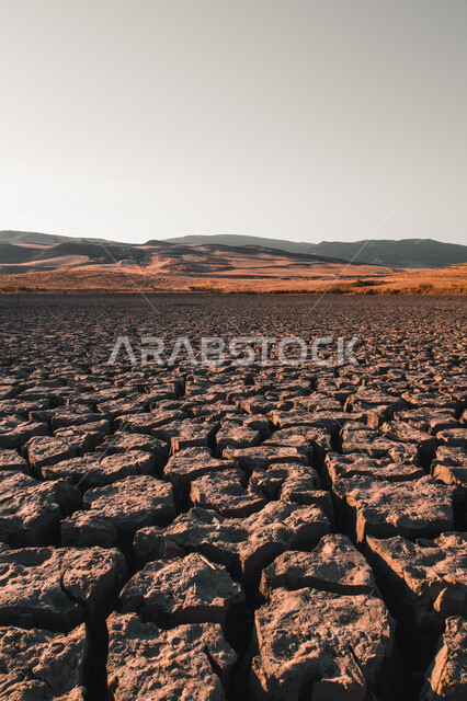 صورة مقربة لأرض جافة ، مفهوم الإحتباس الحراري ، الكوارث الطبيعية ، هزة أرضية ، الجفاف والفيضانات ، البيئة القاحلة ، خلفية الطبيعة ، مناطق صحراوية جافة