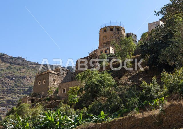 Old village of traditional mud houses, Jizan Province, Addayer, Saudi Arabia