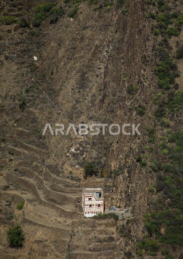 Traditional house in the mountain, Jizan Province, Addayer, Saudi Arabia