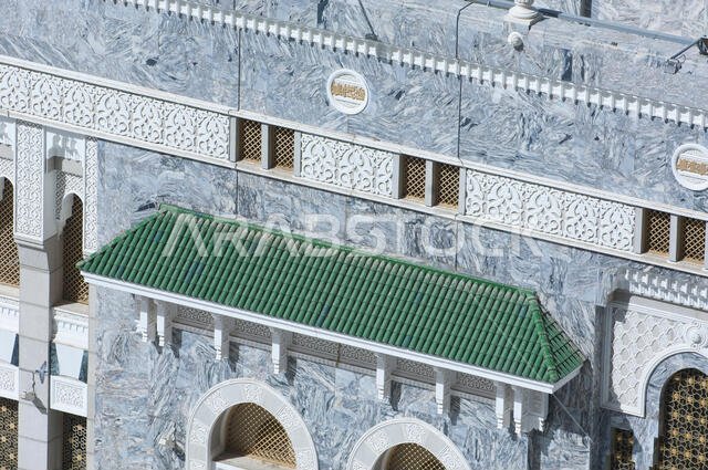 Facade of Al Haram of Al Kaaba in Mecca Saudi Arabia