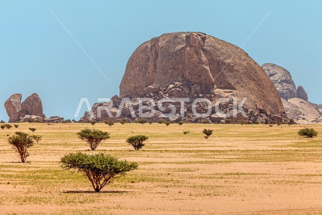 Rock formation in the desert, Saudi Arabia