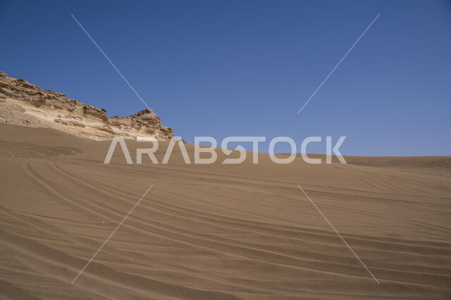 الكثبان الرملية الصحراوية، الرمال الذهبية، مناطق صحراوية، الطبيعة الصحراوية، التضاريس الصحراوية