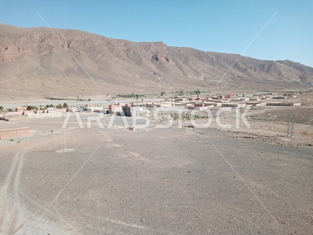 Mountains and highlands in the desert of Saudi Arabia, sand dunes, desert nature in Saudi Arabia