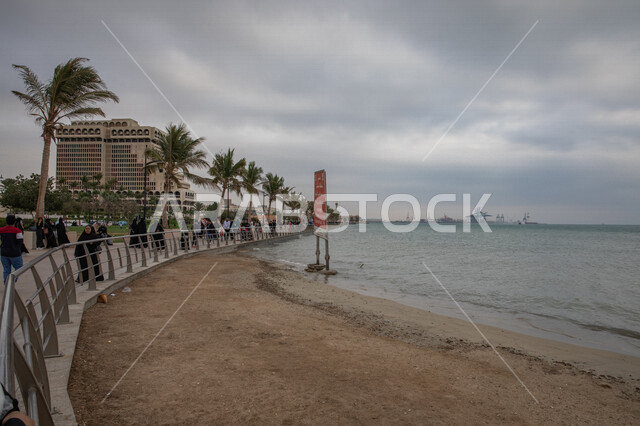 Waterfront in Jeddah, Saudi Arabia, Jeddah Corniche, landscapes, tourism in Saudi Arabia